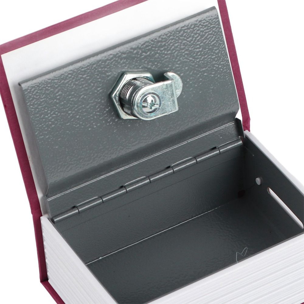Lockbox Key Secure - 鍵付き小型金庫、鍵で施錠できるセキュリティ金庫、持ち運び可能な金庫、お金や宝石を収納できる金庫、目立たない金属製の金庫、隠し金庫。
