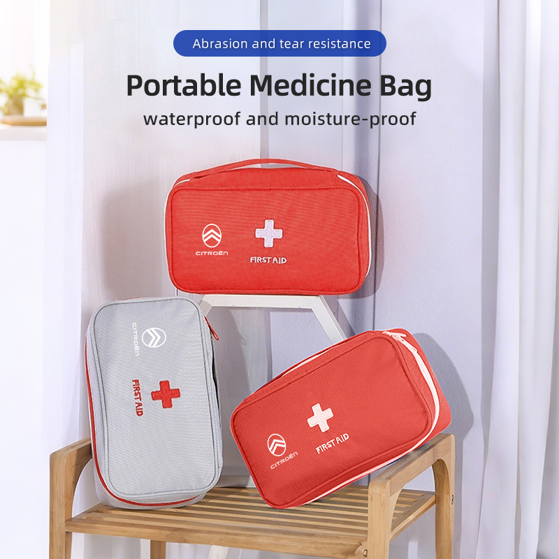 First Aid Bag Kit - 車ポータブル応急処置医療キットミニ薬収納袋シトロエン C4 C3 C5 C1 C2