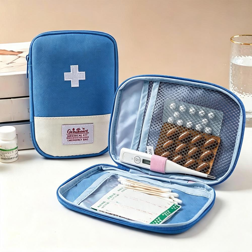 First Aid Bag Kit - 大容量ポータブル救急キットバッグ、家庭、車、旅行、キャンプ、アウトドアサバイバル用緊急医療収納オーガナイザー