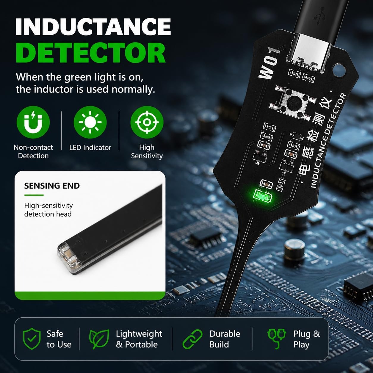 W01 タイプ C インダクタンステスター メインボードコイ - Co Detector Plug のレビューと価格