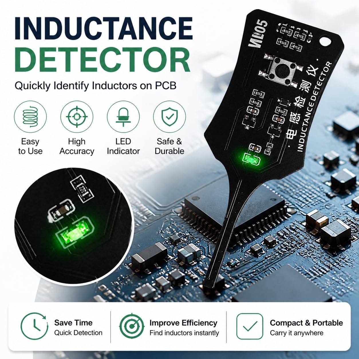 W01 タイプ C インダクタンステスター メインボードコイ - Co Detector Plug のレビューと価格