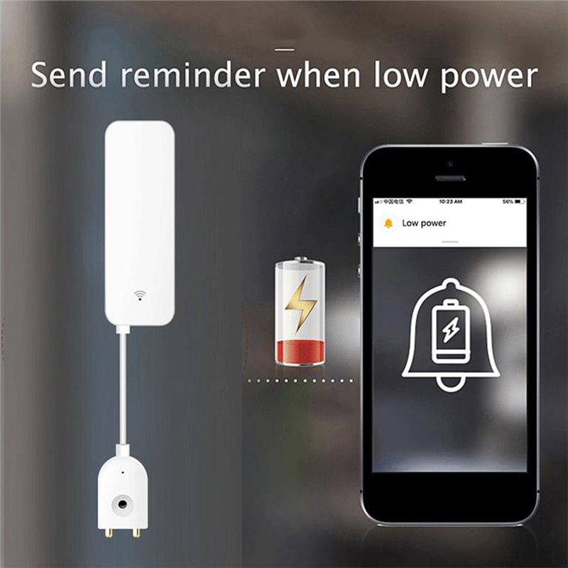 DTEN-Tuya Wi-Fi対応スマート水漏れセンサー、水 - Water Alarm Sensor のレビューと価格