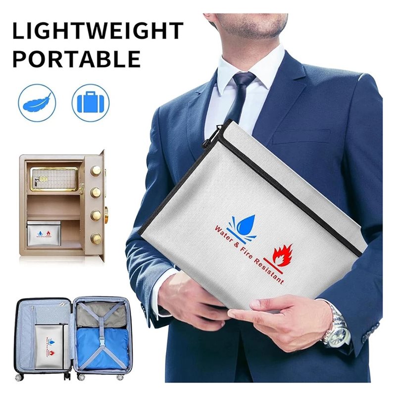 N35R-耐火・防水ドキュメントバッグ、証明書、現金、カード - Fire Safe Document のレビューと価格