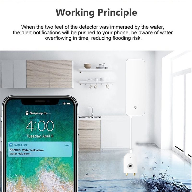 SYW-Tuya WIFI 水漏れ警報器 洪水漏れセンサー  - Water Alarm Sensor のレビューと価格