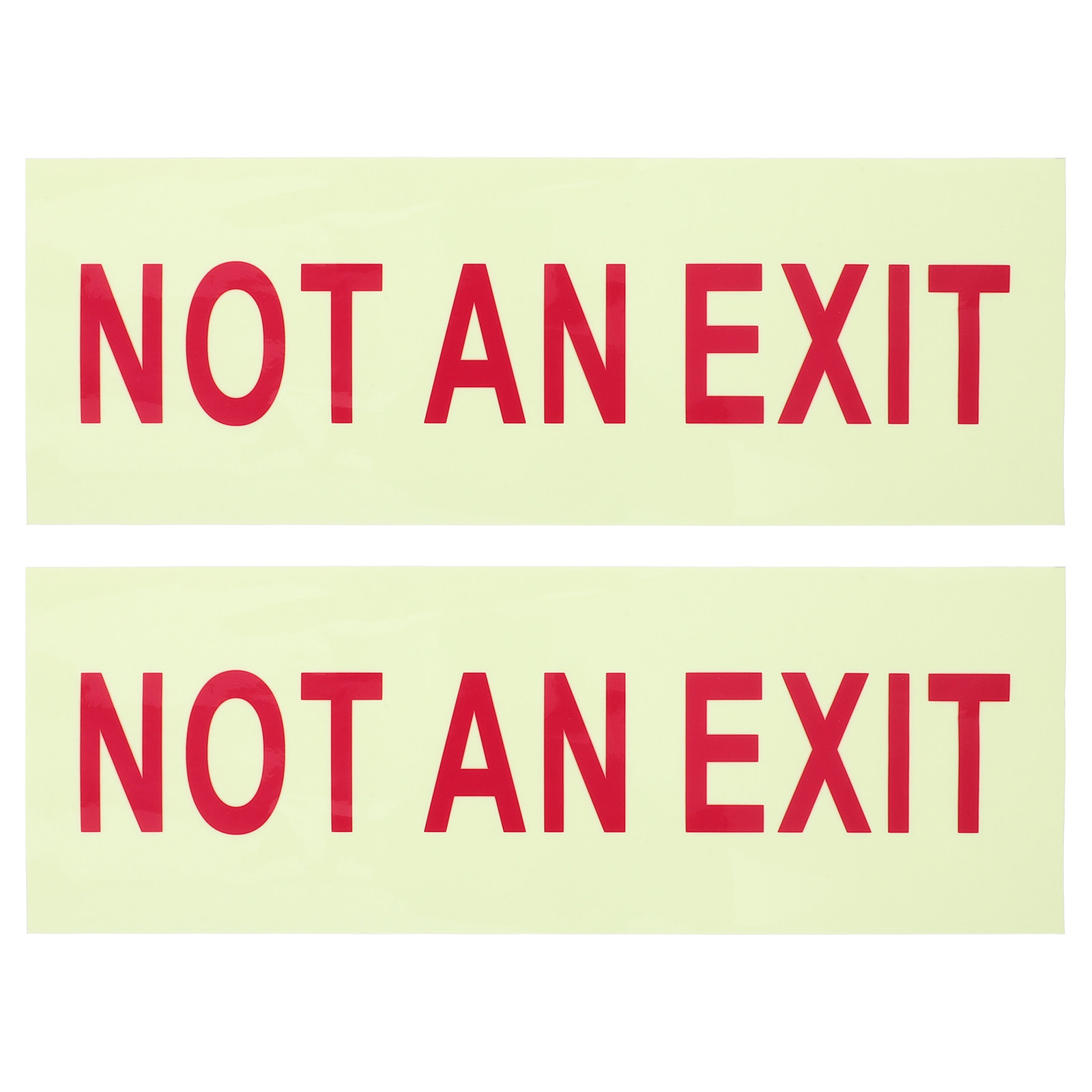 2個入り、夜間発光する「出口ではない」ドアサイン。ショッピン - Emergency Exit Sign のレビューと価格