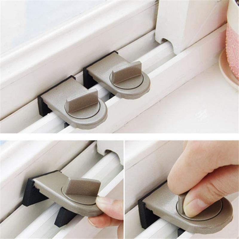 4 セットスライドサッシストッパーキャビネットロックストラッ - Window Lock Bar のレビューと価格