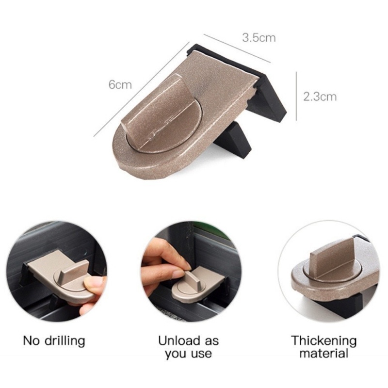 4 セットスライドサッシストッパーキャビネットロックストラッ - Window Lock Bar のレビューと価格