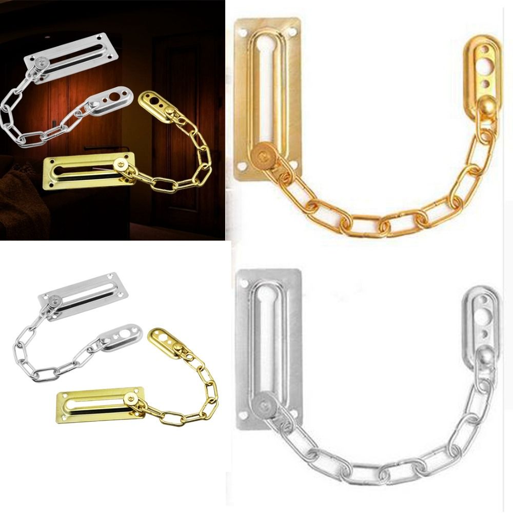 ポリッシュラッチドアロック安全チェーンガードスプリングガード - Security Chain Door のレビューと価格