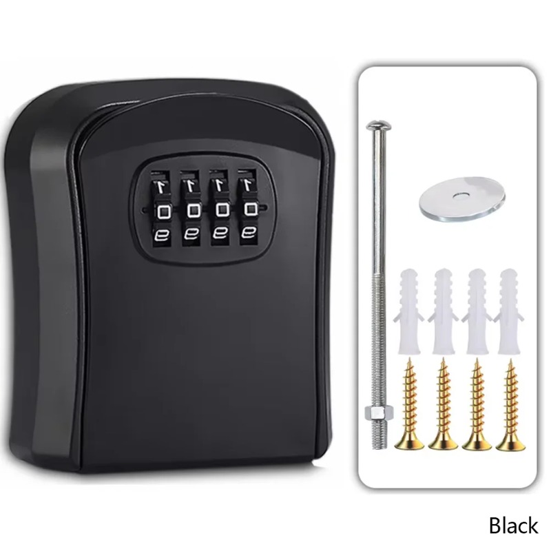 壁掛け式キーロックボックス 4桁ダイヤル式セキュリティロック - Lockbox Key Secure のレビューと価格
