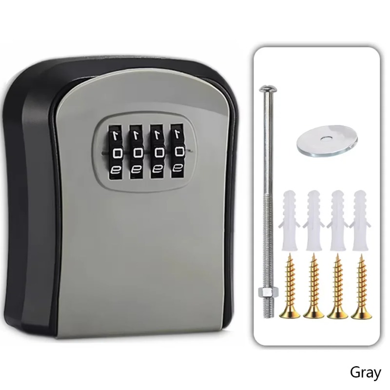 壁掛け式キーロックボックス 4桁ダイヤル式セキュリティロック - Lockbox Key Secure のレビューと価格