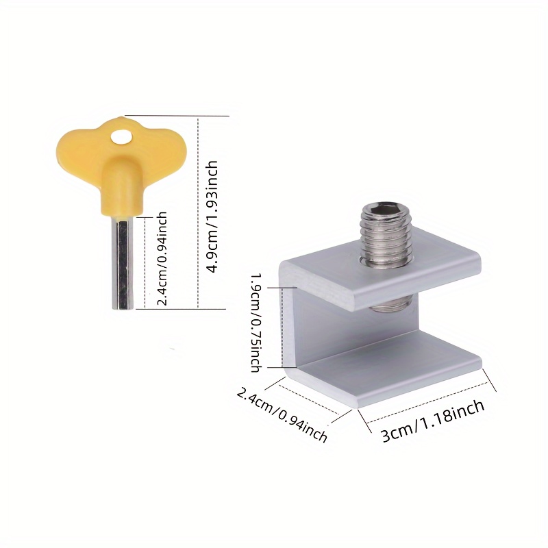 3セットのドアと窓用リミットクランプ、保護パッド付きスライド - Window Lock Bar のレビューと価格